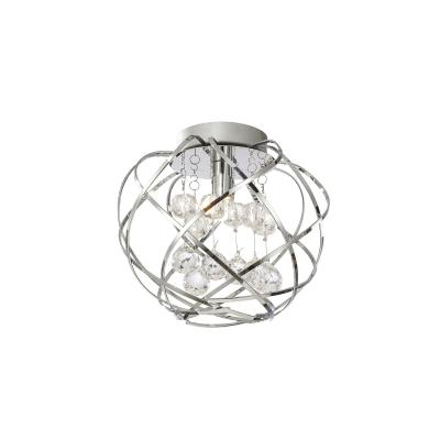 China Exterior Mounted Crystal Ball Ceiling Lamp Mini Home Chrome G9 Light For Hallway Bedroom for sale