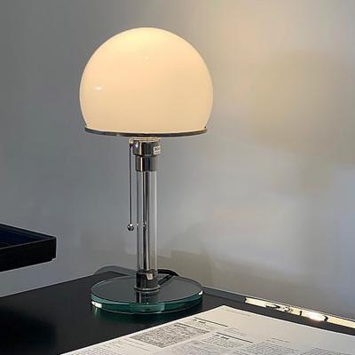 China Post-modern Glass Decoration Table Lamp LED Lampshade Desk Light Bedside Study Night Lights for sale