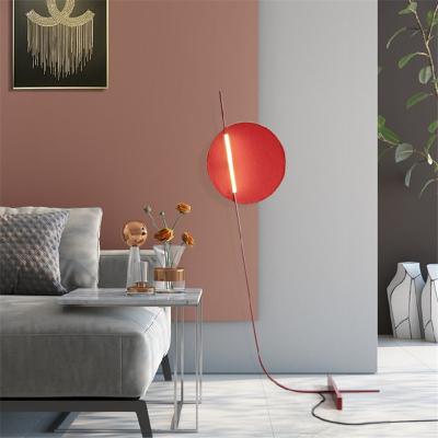 China 2022 switch control circle floor lamp living room lamps post-modern manufacturing home decors for sale