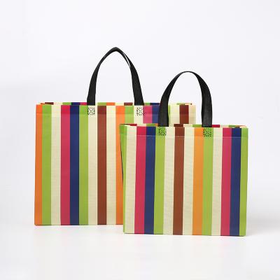 China Luxury shopping bags colorful printed pp non-woven tote bags for sale