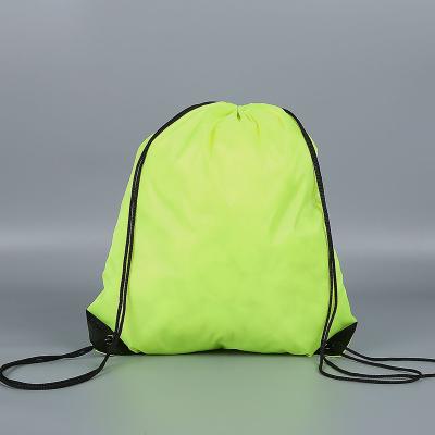 China Eco-friendly waterproof polyester backpack bag polyester drawstring bag for shopping for sale