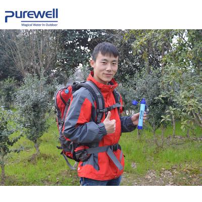 China Camping Life Straw Water Purifier Outdoor Personal Water Filter 0.01 Micron Enhancing Backpacking Climbing Hunting for sale