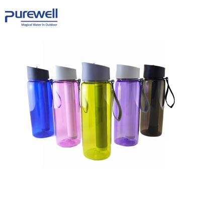 China Outdoor Survival Water Filter Bottle Personal Portable Water Bottle with Purification System for Camping, Increasing for sale