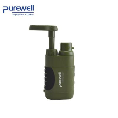 China Outdoor Personal Portable Pump Water Filter Straw For Emergency, First Aid Kit, Camping, Hiking for sale