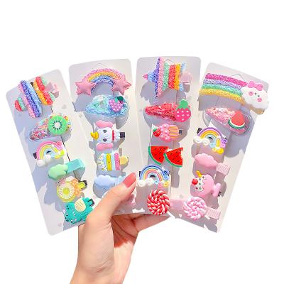 China 5PCS/6PCS Girls Cute Cute Elephant Hairpins Cartoon Bobby Pin Hair Clips Kids Children Animal Headband Accessories Gifts for sale