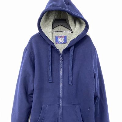 China Designer Makes Oversized Men Sweater Sherpa Fleece Windproof Hoodie With Full Zipper for sale