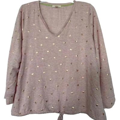 China Wholesale New Fashion Heart Pattern Women's Cute Pink Breathable Ladies Shirt Clothing For Ladies for sale