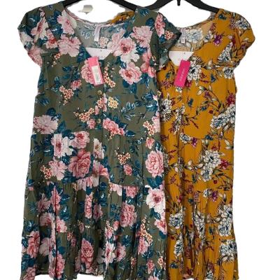 China Factory Direct Flower Maxi Casual Dresses Ready Made Floral Fresh Elegant Casual Clothes Breathable Pleasantly for sale