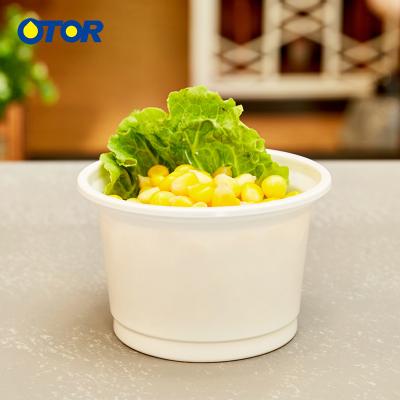 China OTOR10oz Plastic Soup Bowl Ice Cream Cups, Snack Bowl, Take Out Food Container for Dessert Fast Food Soup for sale