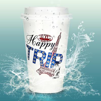 China Paper Otor 16oz 465ml Customized Printed Paper Cup Coffee Single Wall Paper Cup for sale