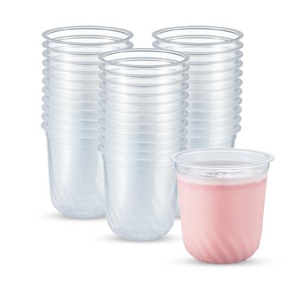 China Otor Disposable Plastic Bubble Tea Cup 12oz 360ml PP Plastic Cup To Go Cups for sale