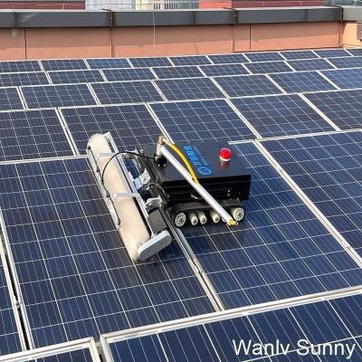 China Solar Cleaner Robot Crawler Style Electric Panel Cleaning Brush for Solar Panel Tools for sale