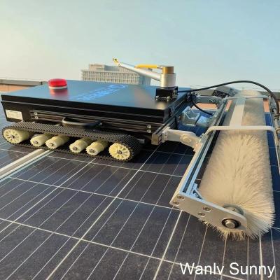 China Wanlv Sunny Smart Solar Cleaner 1100 mm Brush de rodamiento de ancho Limpiar hasta 1.2MW por día Personalización en venta