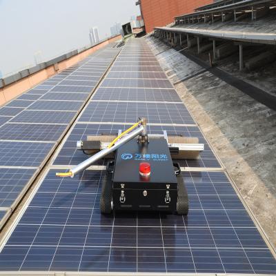 China Dry Cleaning Crawler Type Solar Panel Cleaning System for Large Area Photovoltaic Plants for sale