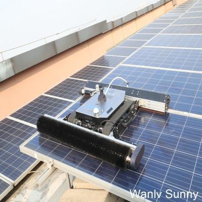 China Powerful Lithium Battery Solar Panel Cleaning Robot for 24V Operating Voltage Systems for sale