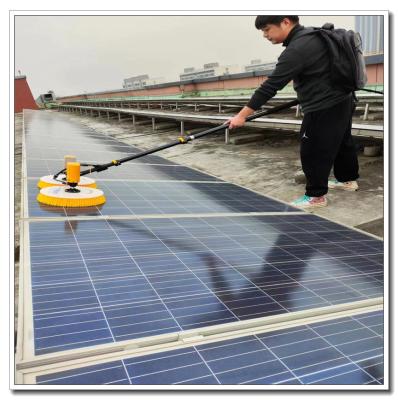 China Solar Panel Cleaning System Double Head Brush for 220V Voltage Shipping Cost Included for sale