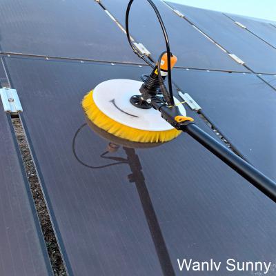 China Halbautomatische Wanlv Sunny Einkopf-Rotationsbürste zur Reinigung von Solarkollektoren CE-zertifiziert und 3,5 Meter verstellbarer Wasserspeicher zu verkaufen