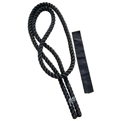 China Polyester Gym 25mm 38mm 1inch 1.5inch 9ft 10ft 2.8m 3m Weighted Heavy Jump Rope Battle Rope Jump Rope for sale