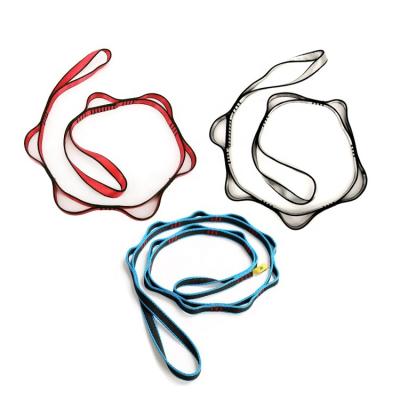 China Nylon Customized 22kN Nylon Climbing Belt 30cm 60cm 110cm Ties Rope Daisy Chain For Yoga for sale