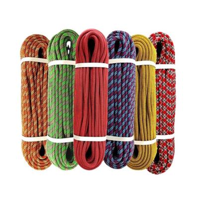 China Nylon (PA66) or Polyester CE Certified Nylon Static Climbing Rope 9mm 10mm 10.5mm 11mm 12mm (PA66) 14mm for sale