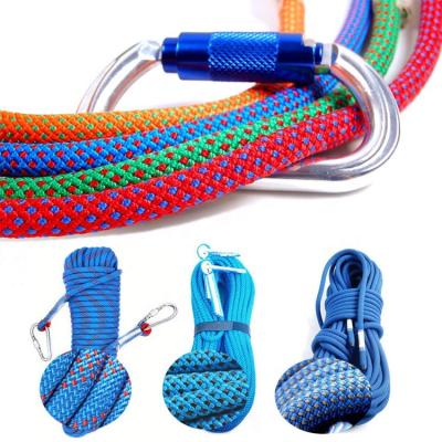 China 1mm~40mm 6mm 8mm 10mm nylon or 12mm braided polyester climbing rope for sale