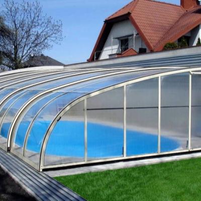 China Modern Fence Roof Glass Pool Sunroom for sale