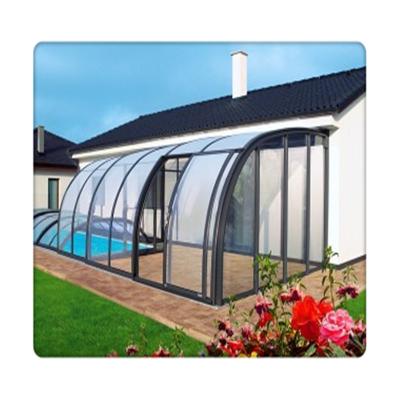 China Modern Retractable Glass Canopy Bioclimatic Aluminum Shade Electric Home Roof Sunrooms for sale