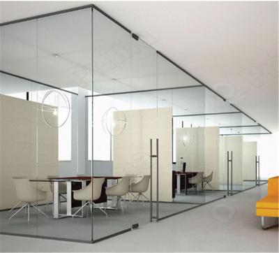 China Contemporary Full Height Aluminum Glass Wall Partition Office Frame Glass Wall Partition for sale