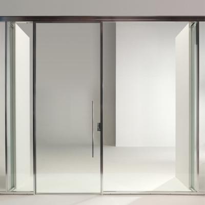 China Contemporary Soundproof Room Divider Door Tempered Glass Acoustic Glass Partition for sale