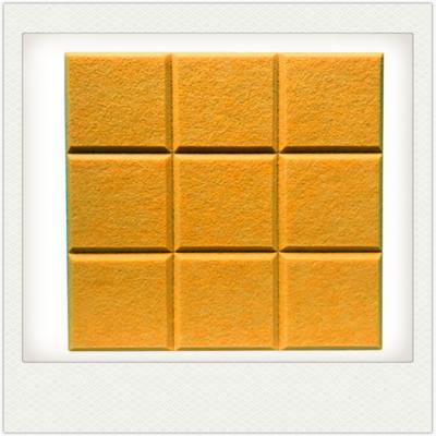 China Contemporary melamine foam sheet materior 3d polyester fiber 100% acoustic ceiling panel for sale