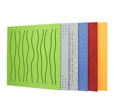 China Contemporary Perforated MDF 3D Polyester Fiber Acoustic Sandwich Panels for sale