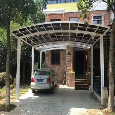 China Customized Hot Modern / Classic Outdoor Glass Metal Sunshade And Rain Shelter for sale