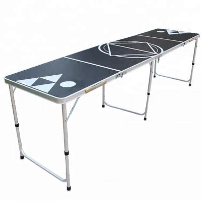 China Outdoor Portable Folding Aluminum Table Beer Pong Game Table 8ft for sale