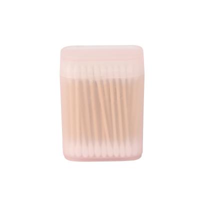 China Sofe 100pcs daily cleaning cotton swabs colorful white soft round cotton swabs for sale