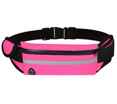 China Water Proof Waist Bags Running PU Leather Exercise Belt Waist Bag Fanny Travel Sport Waist Packs for sale