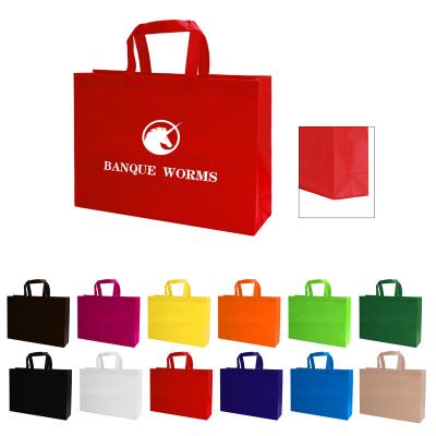 China Factory Wholesale Cheap Reusable Gift Custom Handled Recycle Buying Heat Sealed Nonwoven Tote Bag for sale