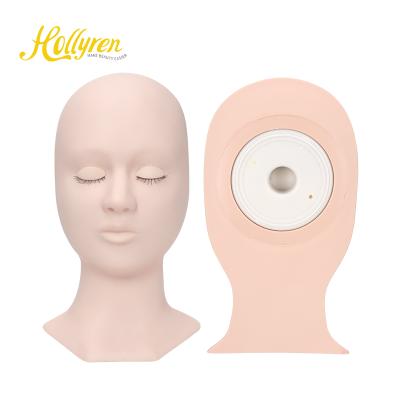 China 2021 New Lash Extension Traning Style Lash Mannequin Head 3 Colors Mannequin Head With Lashes With Detachable Eyelids for sale