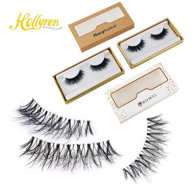 China 2021 New Crisscross Strip Lashes Mink Lashes Light Weight And Faux 3D Eyelashes Comfortable Feeling Hair for sale