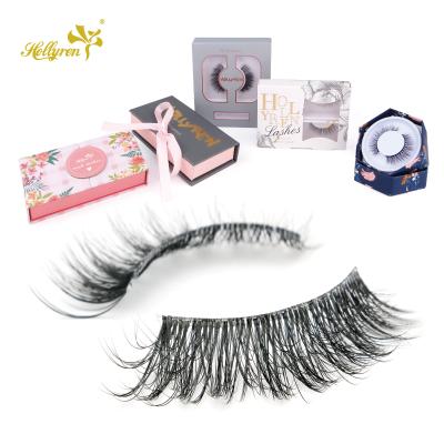 China Fake Silk Mink Eyelash Vendors 3d Lashes 18mm Long OEM 3D Volume Natural Vegan Cat Eye for sale