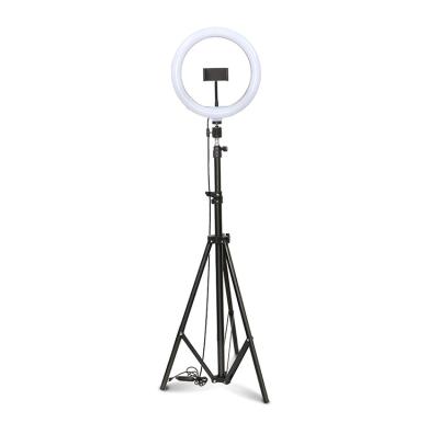 China Foldable 10inch Mobile Phone Selfie Mobile Phone Live Broadcast Bracket Led Ring Light Tripod Stand For Phone for sale