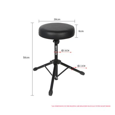 China Drums Playing D-91 Factory Hot Selling Music Accessories Drum Stool Leather Black Drum Stool Drum Stools for sale