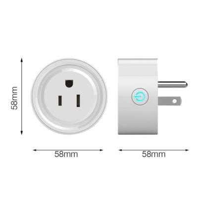 China Customized Residential/Multi-Purpose Wifi 10A Smart Electrical Outlet Tuya Logo Power Socket Timer Brand for sale