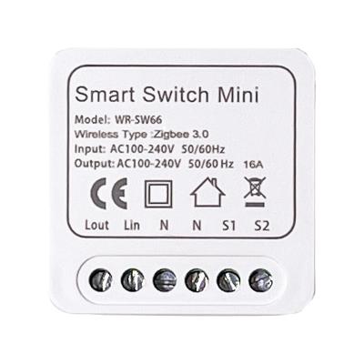 China Smart Home Tuya Zigbee/Wifi Smart Home Breaker Sensor MINI Smart Switch Control 10A 16A for sale