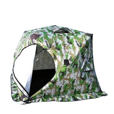 China Cheap Shipping Outdoor Camouflage/Field Game Ice Cube Winter Fishing Tent Series Portable Ice Fishing Tent For Sale for sale