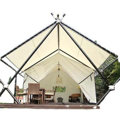 China Watreproof Winter Luxury African Wood Frame Canvas Waterproof Cotton Glamping With Bathroom Lodge Hotel Safari Tent for sale