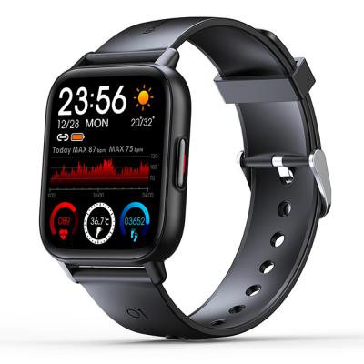 China Custom Touch Screen Body Temperature Heart Rate Bracelet QS16 Waterproof Sports Watch Faces Smartwatch for sale