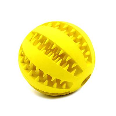 China 2021 Viable High Quality Yellow Code Dog S Code Interactive Toy Chew Ball Cat Toy Rubber Ball Cat Toy for sale