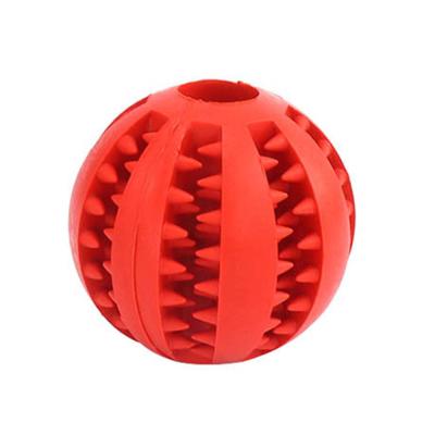 China 2021 Viable High Quality Red Code Dog S Code Interactive Toy Chew Ball Cat Toy Rubber Ball Cat Toy for sale