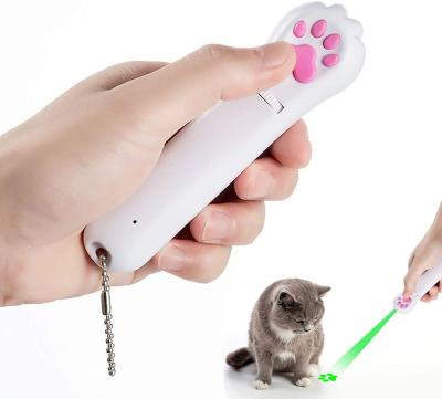 China 7 in 1 Red Cat Laser Pointer USB Recharge Laser Pointer Cat Toy LED Dot Laser Pointer Interactive Cat Hunter Toy with Viable Patterns and UV for sale