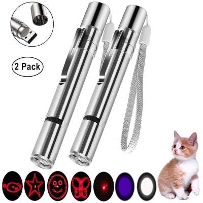 China UBS Interactive Enigma 3 Viable 7 Modes In 1 Laser Cat Toy Pen Light Portable USB Pet Training Tool CAT Laser Toy for sale